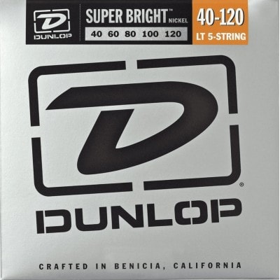 Dunlop Cordes Basses Super Bright Nickel Plated Steel Light /5c !40-60-80-100-120