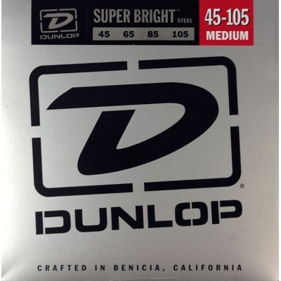 Dunlop Cordes Basses Super Bright Stainless Steel Medium !45-65-85-105