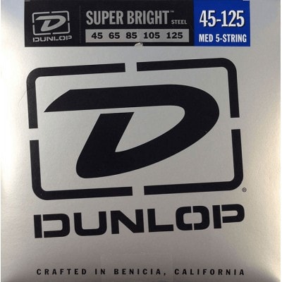 Dunlop Cordes Basses Super Bright Stainless Steel Medium /5c !45-65-85-105-125