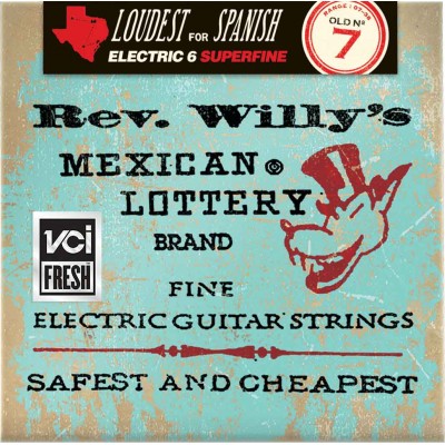 ELECTRIC CORDS SIGNATURE REV. WILLY'S LOTTERY SUPER FINE !7-9-11-20-20W-30-38