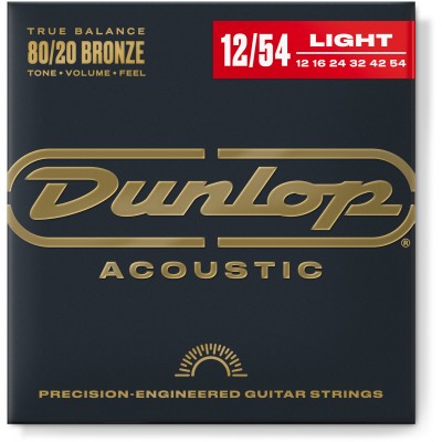 JIM DUNLOP ACOUSTIC FOLK S 80/20 LIGHT 12 54
