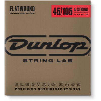 JIM DUNLOP BASS STRINGS FLAT NETS SETS LONG SCALE FLAT NETS 45-105
