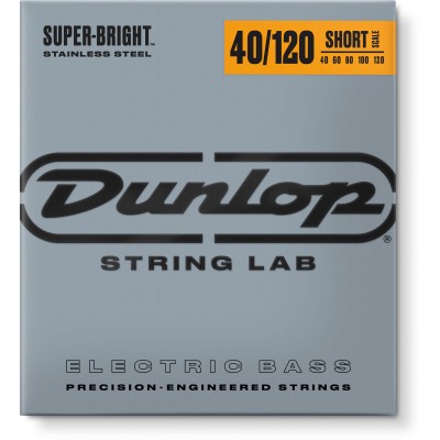 JIM DUNLOP BASS SET SB STEEL SHORT 40-120 5 STRINGS