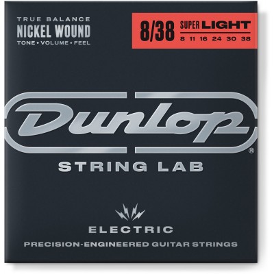 NICKEL PLATED STEEL ELECTRIC STRINGS ELECTRIC SET NICKEL 08-38