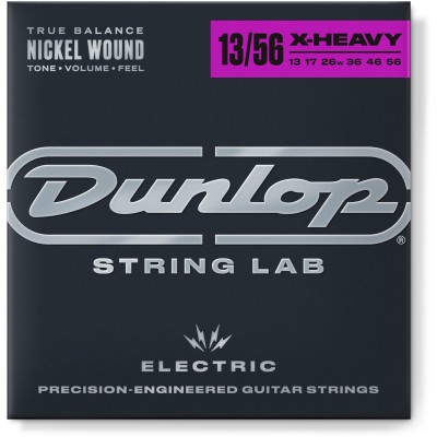 JIM DUNLOP NICKEL PLATED STEEL ELECTRIC STRINGS EXTRA-HEAVY 13-56 ELECTRIC SET