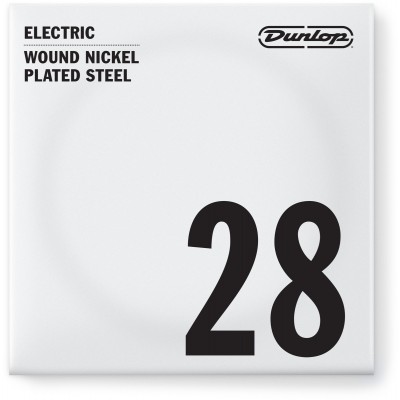JIM DUNLOP NICKEL PLATED STEEL ELECTRIC STRINGS UNIT ROUND THREAD 028