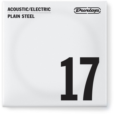 ELECTRIC STRINGS NICKEL PLATED STEEL UNIT SOLID STEEL 017