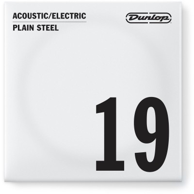 JIM DUNLOP ELECTRIC STRINGS NICKEL PLATED STEEL UNIT SOLID STEEL 019
