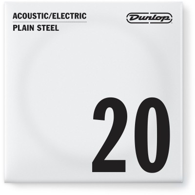 ELECTRIC STRINGS NICKEL PLATED STEEL UNIT SOLID STEEL 020