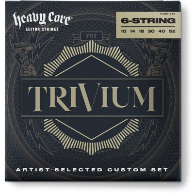 JIM DUNLOP TVMN1052 TRIVIUM HEAVY CORE NICKEL 10-52