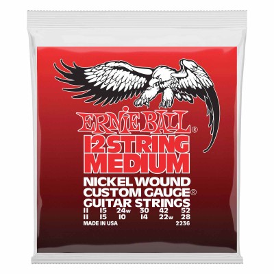 ERNIE BALL 12 STRINGS MEDIUM 11-11 / 52-28 2236