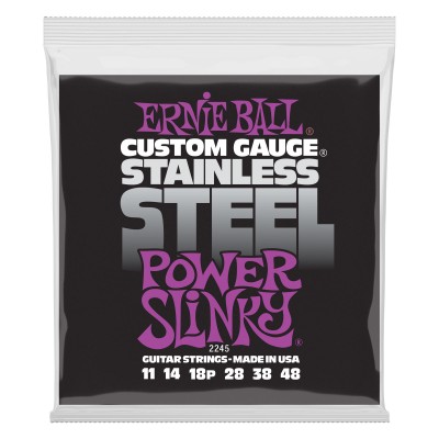 ERNIE BALL POWER SLINKY STAINLESS STEEL 11-48 2245