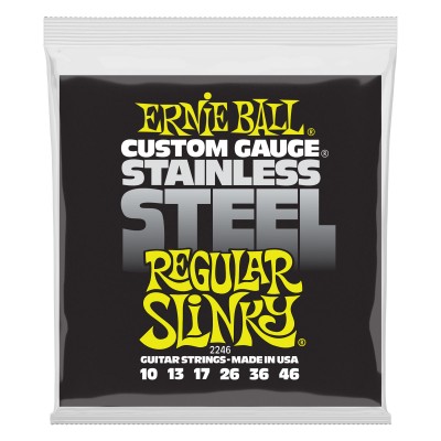 ERNIE BALL REGULAR SLINKY STAINLESS STEEL 10-46 2246