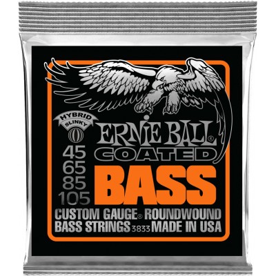 ERNIE BALL SET 3833 - COATED BASS 45-105