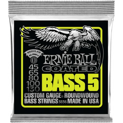 ERNIE BALL COATED BASS 5 STRINGS 45-130 3836