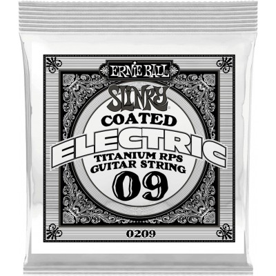 .009 SLINKY COATED TITANIUM REINFORCED PLAIN ELECTRIC GUITAR STRINGS