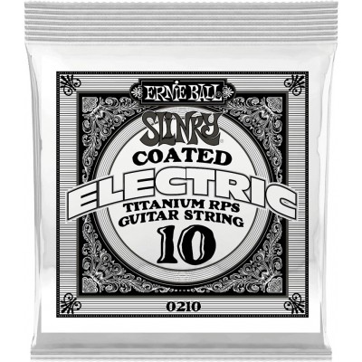 .010 SLINKY COATED TITANIUM REINFORCED PLAIN ELECTRIC GUITAR STRINGS