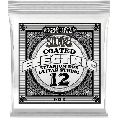 .012 SLINKY COATED TITANIUM REINFORCED PLAIN ELECTRIC GUITAR STRINGS