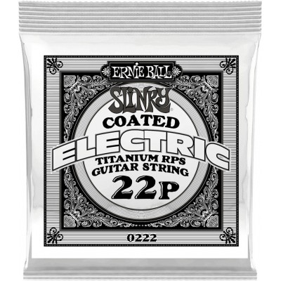 .022 SLINKY COATED TITANIUM REINFORCED PLAIN ELECTRIC GUITAR STRINGS