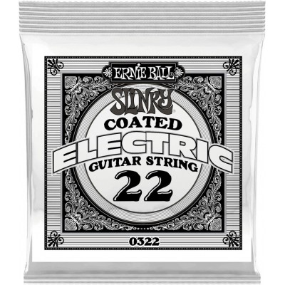 ERNIE BALL .022 SLINKY COATED NICKEL WOUND ELECTRIC GUITAR STRINGS
