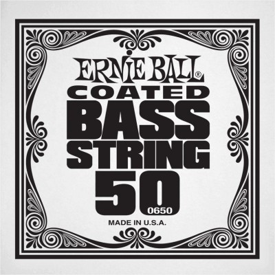 ERNIE BALL .050 COATED NICKEL WOUND ELECTRIC BASS STRING SINGLE