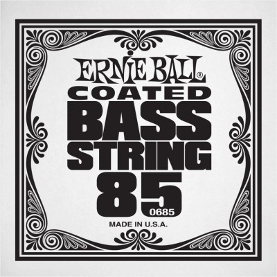 ERNIE BALL .085 COATED NICKEL WOUND ELECTRIC BASS STRING SINGLE