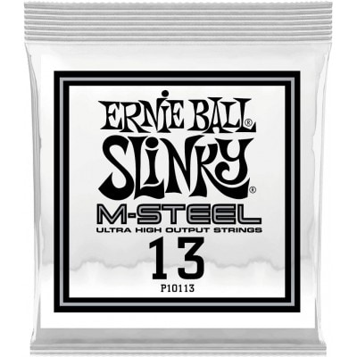 ERNIE BALL .013 M-STEEL PLAIN ELECTRIC GUITAR STRINGS