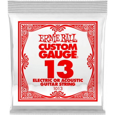 ERNIE BALL .013 PLAIN STEEL ELECTRIC OR ACOUSTIC GUITAR STINGS