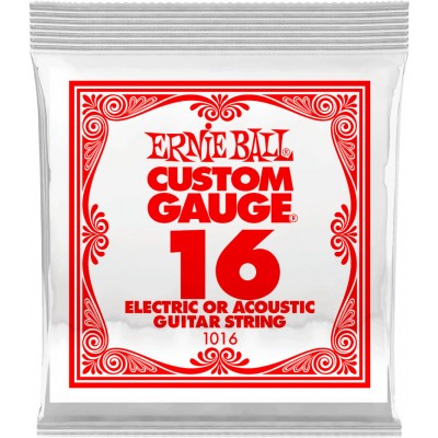 .016 PLAIN STEEL ELECTRIC OR ACOUSTIC GUITAR STINGS