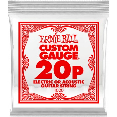 .020 PLAIN STEEL ELECTRIC OR ACOUSTIC GUITAR STINGS