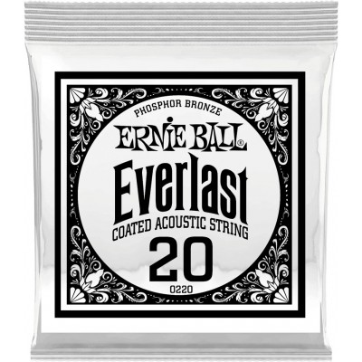 .020 EVERLAST COATED PHOSPHOR BRONZE ACOUSTIC GUITAR STRINGS