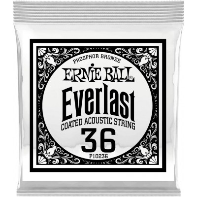 .036 EVERLAST COATED PHOSPHOR BRONZE ACOUSTIC GUITAR STRINGS