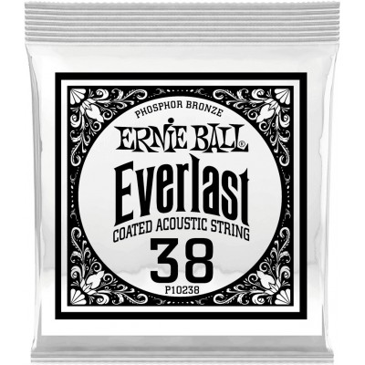 ERNIE BALL .038 EVERLAST COATED PHOSPHOR BRONZE ACOUSTIC GUITAR STRINGS