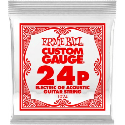 .024 PLAIN STEEL ELECTRIC OR ACOUSTIC GUITAR STINGS