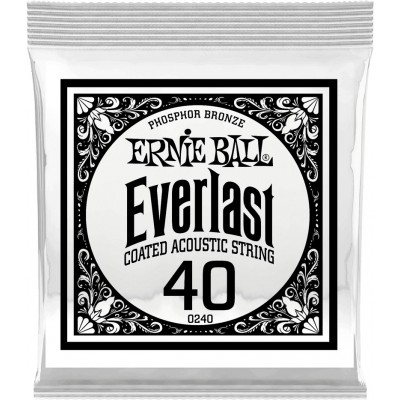 ERNIE BALL .040 EVERLAST COATED PHOSPHOR BRONZE ACOUSTIC GUITAR STRINGS