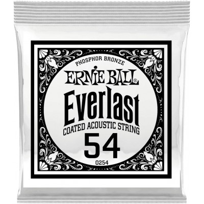 .054 EVERLAST COATED PHOSPHOR BRONZE ACOUSTIC GUITAR STRINGS