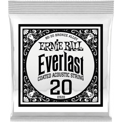 Ernie Ball Everlast Coated 80/20 Br Onze 20