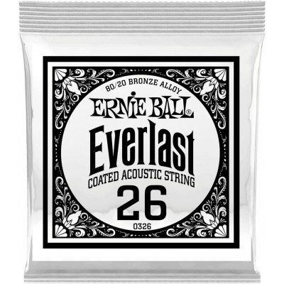 ERNIE BALL EVERLAST COATED 80/20 BRONZE 26