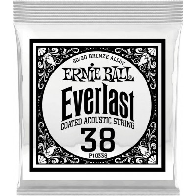 .038 EVERLAST COATED 80/20 BRONZE ACOUSTIC GUITAR STRINGS
