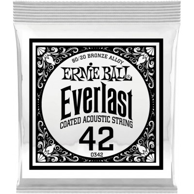 ERNIE BALL EVERLAST COATED 80/20 BRONZE 42