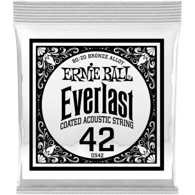 .042 EVERLAST COATED 80/20 BRONZE ACOUSTIC GUITAR STRINGS