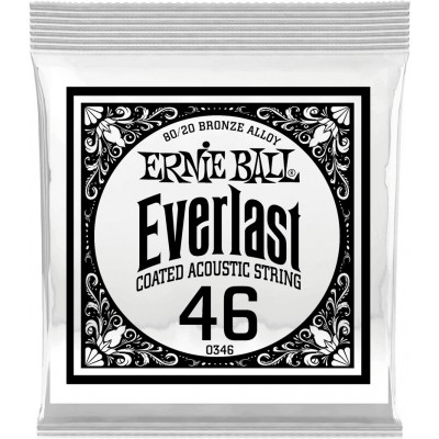 .046 EVERLAST COATED 80/20 BRONZE ACOUSTIC GUITAR STRINGS