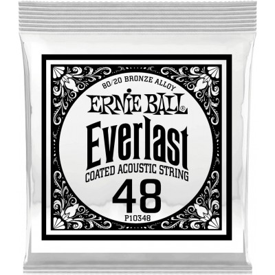 .048 EVERLAST COATED 80/20 BRONZE ACOUSTIC GUITAR STRINGS