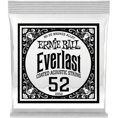 ERNIE BALL EVERLAST COATED 80/20 BRONZE 52
