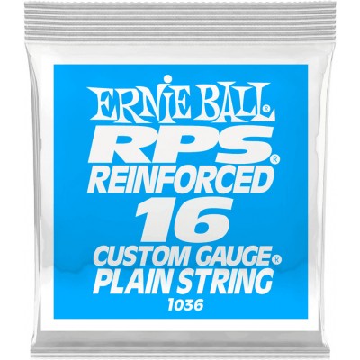 ERNIE BALL .016 RPS REINFORCED PLAIN ELECTRIC GUITAR STRINGS