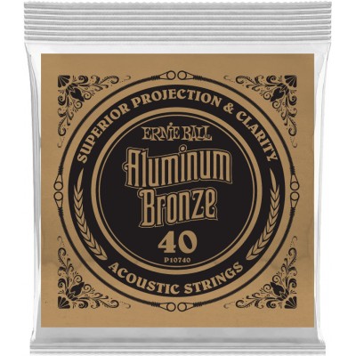 .040 ALUMINUM BRONZE WOUND ACOUSTIC GUITAR STRINGS