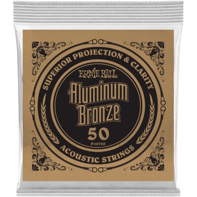 ERNIE BALL .050 ALUMINUM BRONZE WOUND ACOUSTIC GUITAR STRINGS