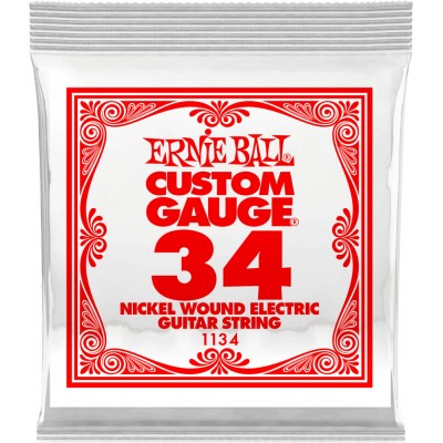 ERNIE BALL .034 NICKEL WOUND ELECTRIC GUITAR STRINGS