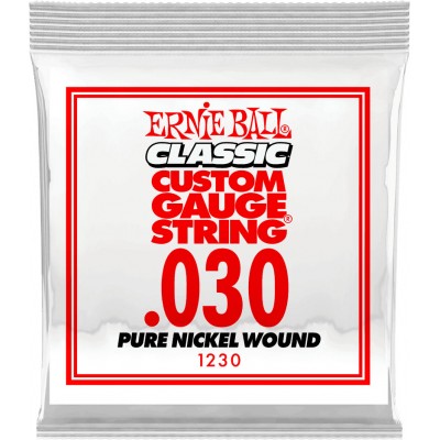 ERNIE BALL .030 CLASSIC PURE NICKEL WOUND ELECTRIC GUITAR STRINGS