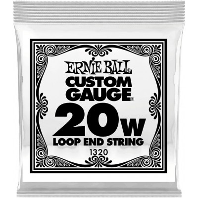 ERNIE BALL .020 LOOP END STAINLESS STEEL WOUND BANJO OR MANDOLIN GUITAR STRINGS